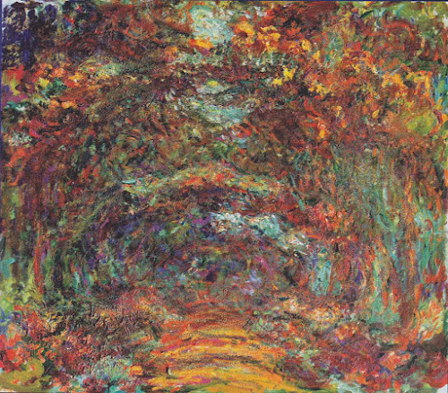 Túnel de rosal en Giverny - Monet