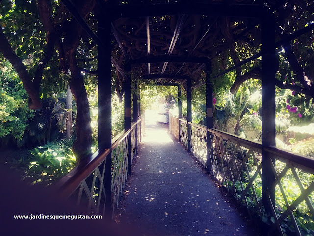Puente sobre los jardines