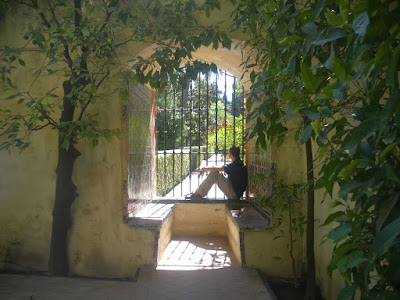En este avatar ya aparecía yo, pero de lejos. Es en el Alcázar de Sevilla